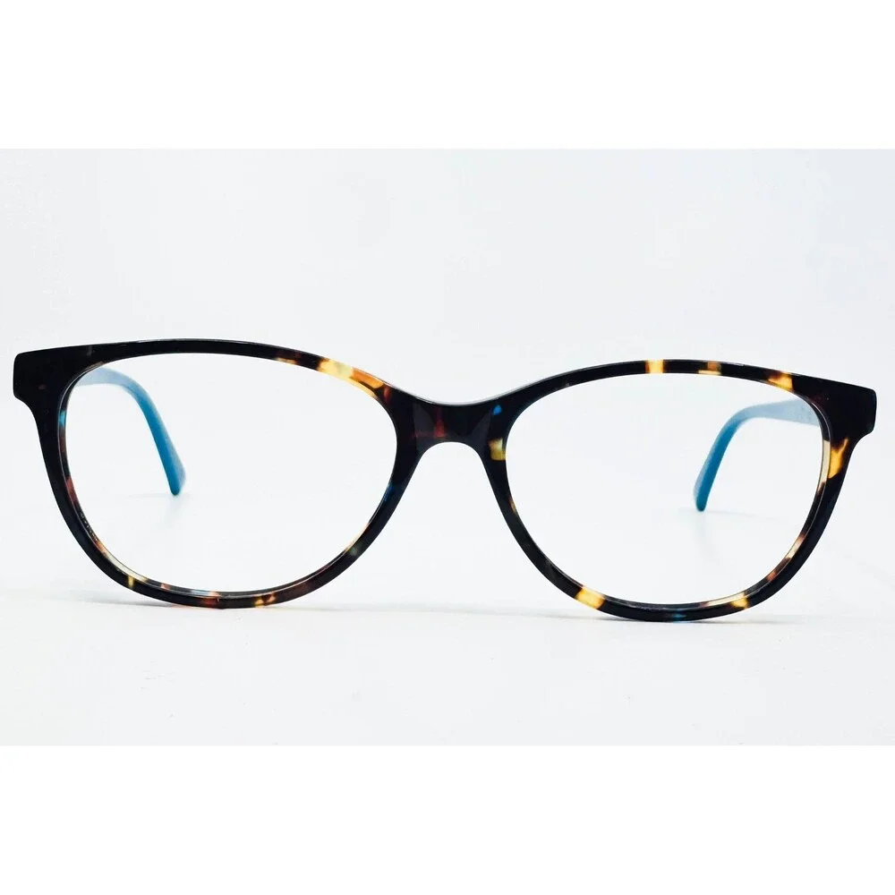 Jill Stuart Eyeglasses Womens Tortoise Blue JS 394-3 Full Rim 53-15-140
